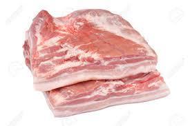 Poitrine de porc  400 gr 4,32 € soit 10,80 € le kg